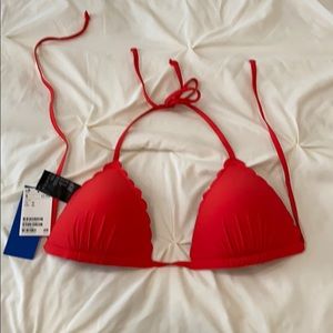 Red bikini top
